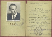 Dyplom ukończenia studiów dyrygenckich w PWSM we Wrocławiu (26 czerwca 1954)