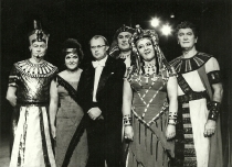 Aida - wykonawcy - spektakl: Erkel Színház w Budapeszcie, 3 grudnia 1978 - fot. Bela Mezey