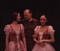 Córka źle strzeżona - próba baletu, od lewej: Barbara Rajska, Antoni Wicherek, Monika Ukielska - premiera: Teatr Wielki w Warszawie, 17 kwietnia 1977