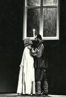 Holender tułacz - Hanna Lisowska (Senta), Włodzimierz Zalewski (Holender) - premiera: Teatr Wielki w Łodzi, 25 czerwca 1994, fot. Chwalisław Zieliński