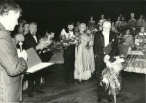 Pożegnanie Antoniego Wicherka - po premierze Holendra tułacza: Teatr Wielki w Łodzi, 25 czerwca 1994