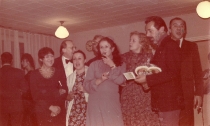 Jaś i Małgosia - od lewej: P. Lipińska, A. Wicherek, U. Trawińska, I. Ślifarska, H. Słonicka, J. Wilkowski, J. Czekaj - premiera: Teatr Wielki w Warszawie, 22 listopada 1979