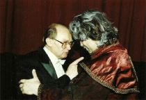 Mazepa - Antoni Wicherek i Andrij Szkurhan - po premierze: Teatr Narodowy w Warszawie, 24 lutego 1996, fot. Juliusz Multarzyński