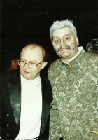 Mazepa - Antoni Wicherek i Piotr Nowacki - po premierze: Teatr Narodowy w Warszawie, 24 lutego 1996, fot. Juliusz Multarzyński