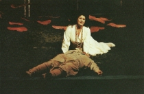 Parsifal - Hanna Lisowska (Kundry) - próba przed premierą: Teatr Wielki w Warszawie, 26 marca 1993 - fot. Jürgen Frahm