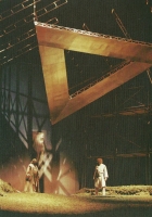 Parsifal - Włodzimierz Zalewski (Gurnemanz), Sylwester Kostecki (Parsifal) - próba przed premierą: Teatr Wielki w Warszawie, 26 marca 1993 - fot. Jürgen Frahm