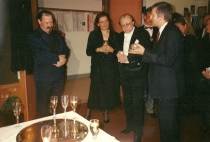 Rigoletto - od lewej: Fritzdieter Gerhards, NN, Antoni Wicherek, NN - premiera: Theater Oberhausen, 30 listopada 1985