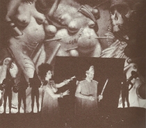 Ubu Rex - Krystyna Rorbach (Królowa Rozamunda), Piotr Miciński (Król Wacław) - premiera polska: Teatr Wielki w Łodzi, 6 listopada 1993 - fot. Chwalisław Zieliński
