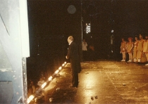 Ubu Rex - na pierwszym planie Antoni Wicherek - spektakle: Heilbronn, kwiecień 1994