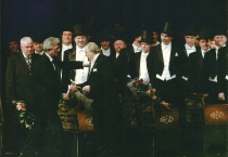 Włoszka w Algierze - Kazimierz Kowalski i Antoni Wicherek - po premierze: Teatr Wielki w Łodzi, 26 kwietnia 2008, fot. Juliusz Multarzyński
