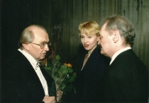 Włoszka w Algierze - Antoni Wicherek, Monika Cichocka, NN - po premierze: Teatr Wielki w Łodzi, 26 kwietnia 2008, fot. Juliusz Multarzyński