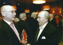 Włoszka w Algierze - Jacek Marczyński i Antoni Wicherek - po premierze: Teatr Wielki w Łodzi, 26 kwietnia 2008, fot. Juliusz Multarzyński