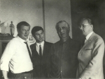 Aram Chaczaturian i Antoni Wicherek - pierwsi z prawej (Moskwa, sierpień 1968)