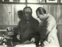 Aram Chaczaturian i Antoni Wicherek (Moskwa, sierpień 1968)