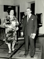 Birgit Nilsson i Antoni Wicherek - fot. Marian Kobrzyński (Teatr Wielki w Warszawie, maj 1975)