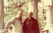 Antoni Wicherek i Cornel Trăilescu - po spektaklu Straszny dwór (Bukareszt, 1980)
