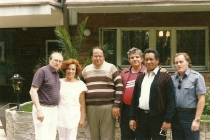 Antoni Wicherek z artystami z Kuby - po wykonaniu Parii na festiwalu w Kudowie-Zdroju (lipiec 1987)