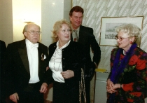 Antoni Wicherek, Hanna Lisowska i Ewa Łętowska - Jubileusz 50-lecia pracy artystycznej Antoniego Wicherka - Teatr Wielki - Opera Narodowa, 20 listopada 2004, fot. J. Multarzyński