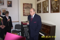 Uroczystość z okazji 80. urodzin Antoniego Wicherka - siedziba Stowarzyszenia Polskich Artystów Muzyków, 23 lutego 2009