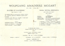 Rok Mozartowski 1956: Bastien i Bastienne, Mała nocna serenada - obsada - Państwowa Opera we Wrocławiu, 23 grudnia 1956