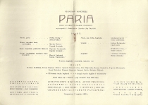 Paria - obsada - premiera: Państwowa Opera w Poznaniu, 13 lipca 1958