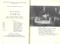 Festiwal Oper i Baletów Polskich - Poznań, 30 września - 8 października 1961 - Paria