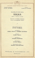 Halka - wkładka obsadowa - premiera: Teatr Wielki w Warszawie, 26 października 1975