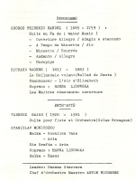 Koncert 20 listopada 1981 - Teatr El Gomhouria, Kair - program