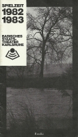 Rusalka - okładka programu - premiera: Badisches Staatstheater Karlsruhe, 18 listopada 1982