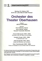 Koncert - program - Oberhausen, 28 października 1985