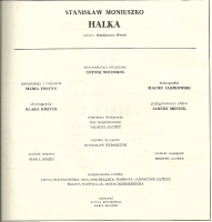 Halka - realizatorzy - premiera: Państwowa Opera we Wrocławiu, 21 września 1985