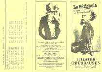 La Périchole - ulotka - premiera: Theater Oberhausen, 22 listopada 1986