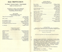 Das Triptychon - obsada - premiera: Theater Oberhausen, 17 stycznia 1987