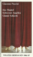 Das Triptychon - okładka programu - premiera: Theater Oberhausen, 17 stycznia 1987