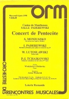 Concert de Pentecôte - Lozanna, 6 czerwca 1990 - ulotka