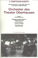 Koncert 31 maja 1990 - Theater Oberhausen - program i zdjęcie orkiestry pod dyrekcją Antoniego Wicherka