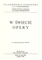 Koncert 26 maja 1995 - Filharmonia Pomorska im. I. J. Paderewskiego w Bydgoszczy - okładka programu