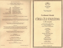 Córka źle strzeżona - obsada - premiera: Teatr Wielki w Warszawie, 17 kwietnia 1977