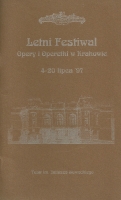 Letni Festiwal Opery i Operetki w Krakowie, 4-20 lipca 1997 - okładka programu