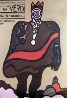 Dzień królowania - plakat - premiera: Opera we Wrocławiu, 24 maja 1987