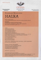 Halka - wkładka obsadowa - wznowienie: Teatr Wielki - Opera Narodowa, 20 listopada 2004