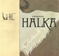 Halka - okładka programu - premiera: Devlet Opera ve Balesi w Ankarze, 28 grudnia 1977