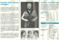 Parsifal - okładka programu verso - Festspielhaus Bregenz, Oster-Festival 1994