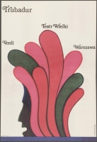 Trubadur - plakat - premiera: Teatr Wielki w Warszawie, 9 maja 1970